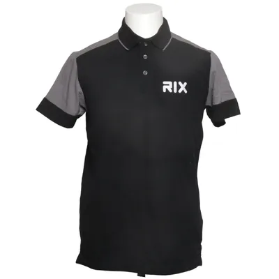 Polo shirt (Black, Gray) from Printer Organic cotton, Recycled polyester