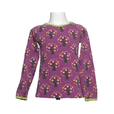 Långärmad t-shirt (Lila, Flerfärgad) från Maxomorra Bomull, Elastan