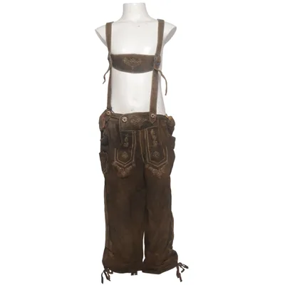Lederhosen (Brun) fra Moser Bomuld, Læder