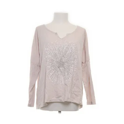 Long sleeve T-shirt (Beige, Silver) from Heart Kiss Cotton, Elastane