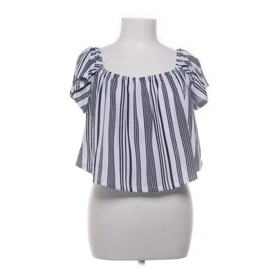 Crop top (Hvid, Sort) fra Ardene Elastan, Polyester