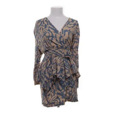 Wrap dress (Beige, Blue) from Fashion Style Viscose