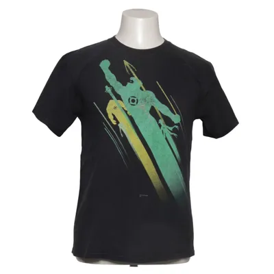 T-shirt (Zwart, Groen, Geel) van Hanes Heavyweight Katoen