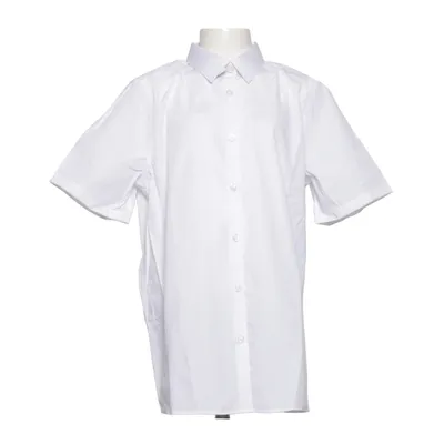 Chemise à manches courtes (Blanc) de Marks & Spencer Coton, Polyester