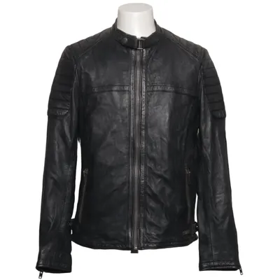 Bikerjakke (Sort) fra Mustang True Denim Læder
