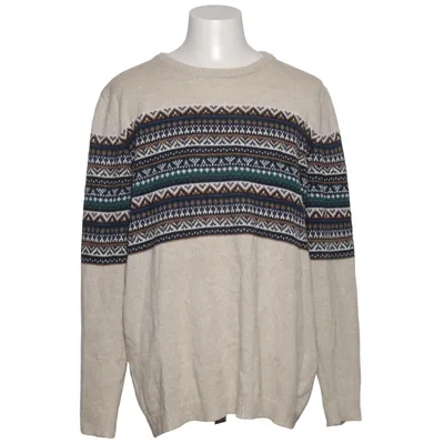 Sweater (Beige, Multicolored) from Pull & Bear Acrylic