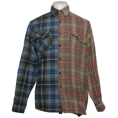 Chemise en flanelle (Bleu, Vert, Multicolore) de ONYX Coton