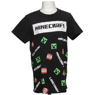 T-shirt (Svart, Flerfärgad) från Minecraft Bomull