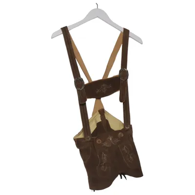 Pantalon en cuir traditionnel (Marron) de Almenrausch Cuir