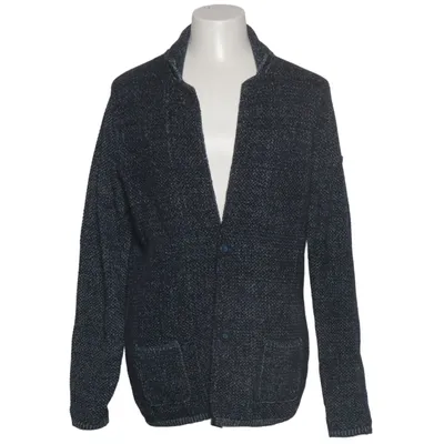 Cardigan (Blue, White) from Engbers Cotton