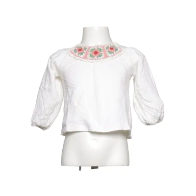 Blouse (Wit, Roze, Groen) van Zara Katoen