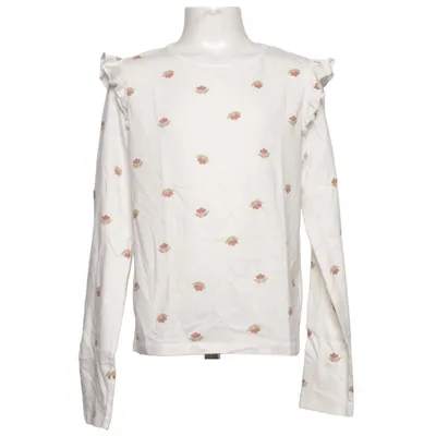 T-shirt à manches longues (Blanc, Multicolore) de District Coton