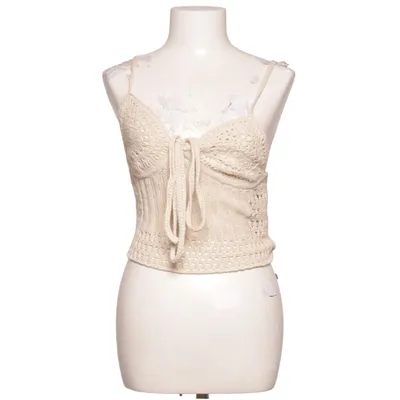 Crop top (Beige) de Jonathan Simkhai Coton, Lin
