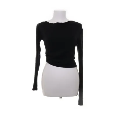 Långärmad t-shirt (Svart) från Bershka Akryl, Elastan