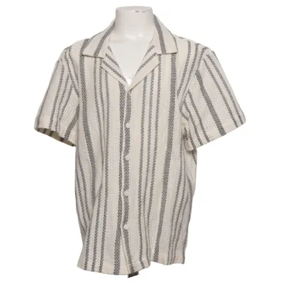 Short sleeve shirt (White, Black) from Denim & Flower Cotton, Polyester