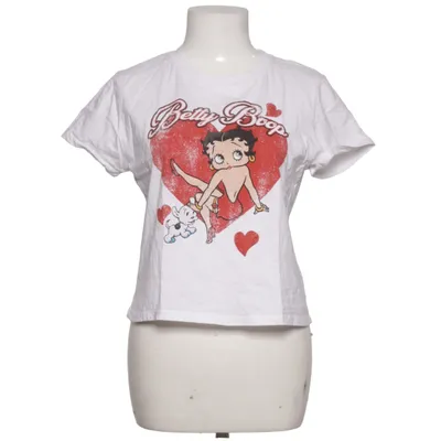 T-shirt (Hvid, Flerfarvet) fra Bershka Bomuld