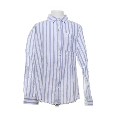 Chemise (Bleu, Blanc) de Zara Coton, Lin