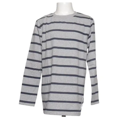 Langærmet t-shirt (Grå, Blå) fra Yigga Bomuld, Polyester
