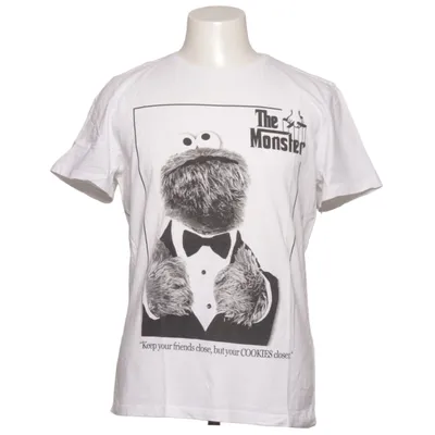 T-shirt (Wit, Zwart) van Sesame Street Katoen