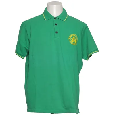 Poloshirt (Groen, Geel) van Burning Palms Katoen