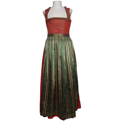 Dirndl (Red, Green, Multicolored) from Distler Cotton, Linen, Polyamide, Polyester, Viscose