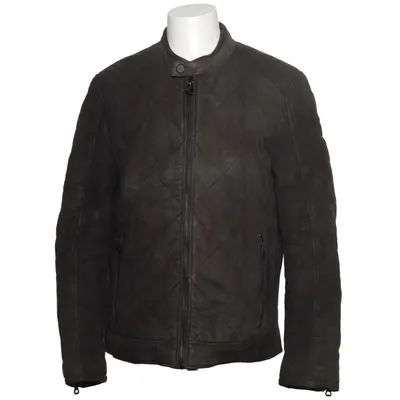 Läderjacka (Grå) från Gipsy Bomull, Skinn, Polyester