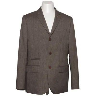Blazer (Brown) from River Island Cotton, Elastane, Polyester, Viscose