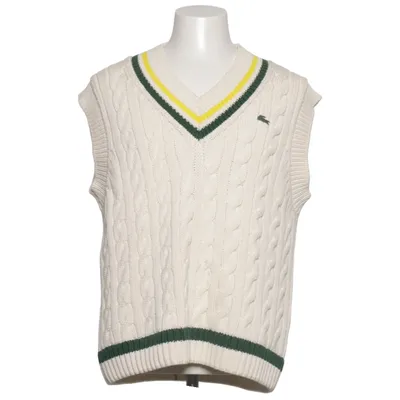 Slipover (White, Green, Yellow) from Lacoste Cotton, Polyamide