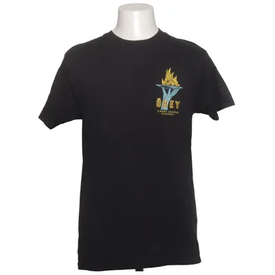 T-shirt (Zwart) van Obey Katoen