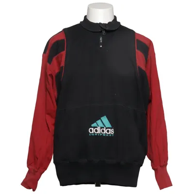 Fleecetröja (Svart, Röd) från Adidas Equipment Bomull, Polyamid