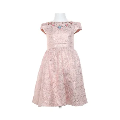 Brudnäbbsklänning (Rosa, Guldfärgad, Flerfärgad) från Young Dimension Akryl, Metallfiber, Polyester