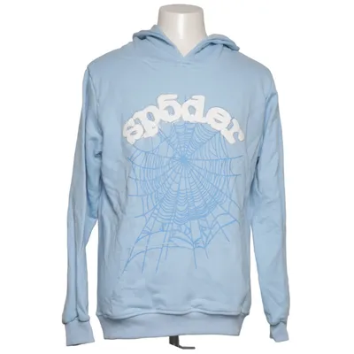 Sweat à capuche (Bleu) de Sp5der Coton