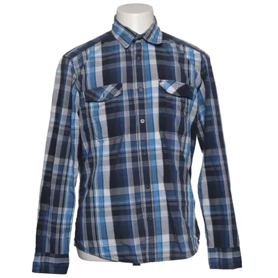 Skjorte (Blå, Sort, Hvid) fra Angelo Litrico for C&A Bomuld, Polyester