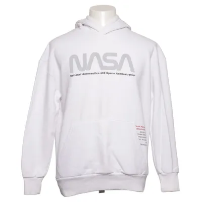 Sweat à capuche (Blanc) de Nasa Coton, Polyester