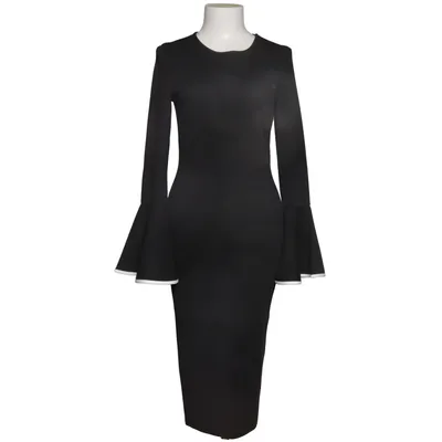 Klänning (Svart, Vit) från Boohoo Night Elastan, Polyester