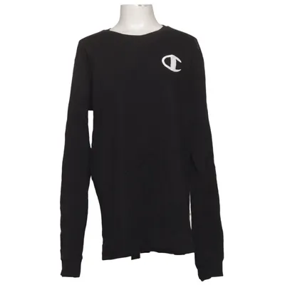 T-shirt à manches longues (Noir) de Champion Coton