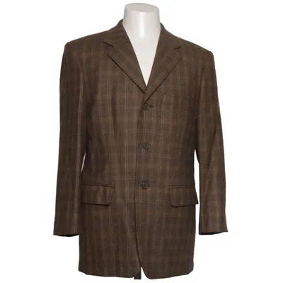 Blazer (Brown) from Jodhpur Viscose, Wool