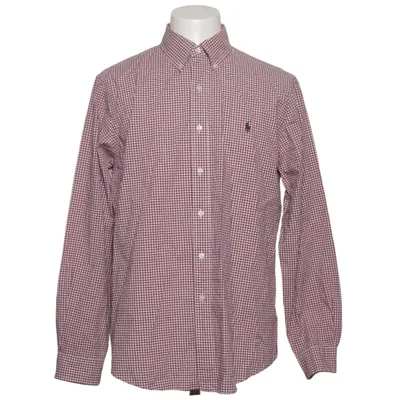 Buttondownskjorte (Rød, Hvid) fra Ralph Lauren Bomuld, Elastan