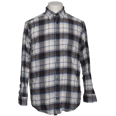 Flannel shirt (White, Blue, Brown) from Henson & Henson Cotton