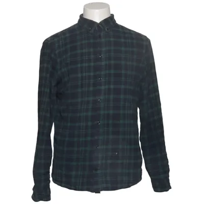 Flannel skjorte (Blå, Grøn) fra Blend Bomuld