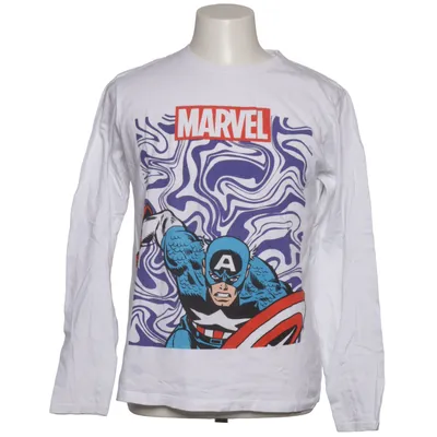 Langærmet t-shirt (Hvid, Blå, Rød) fra Marvel Bomuld