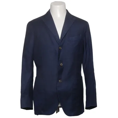 Blazer (Bleu) de Boglioli Cachemire, Cupro, Soie