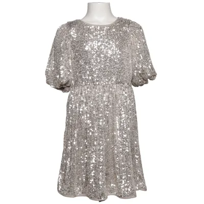 Kjole (Beige, Sølv) fra H&M Kids Polyester, Elastan