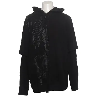 Sweat à capuche (Gris, Noir) de Killstar Coton, Polyester