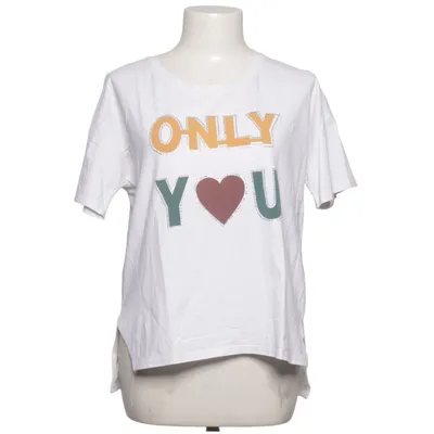 T-shirt (White, Multicolored) from AmbitionFly Cotton, Elastane