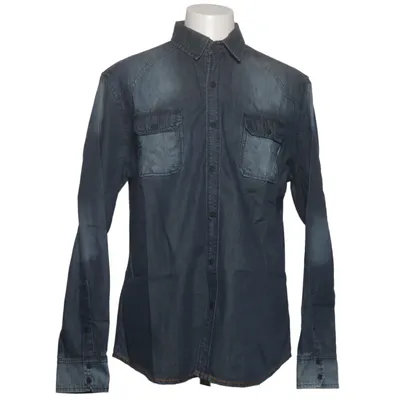 Denim shirt (Blue) from Manguun Cotton, Polyester