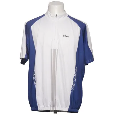 Maillot de vélo (Bleu, Blanc) de BTWIN Élasthane, Polyester