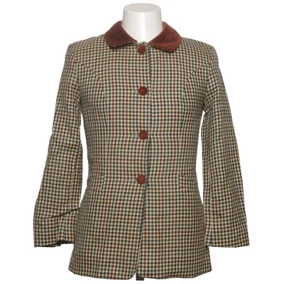 Blazer (Beige, Multicolored) from Dolzer Viscose, Wool