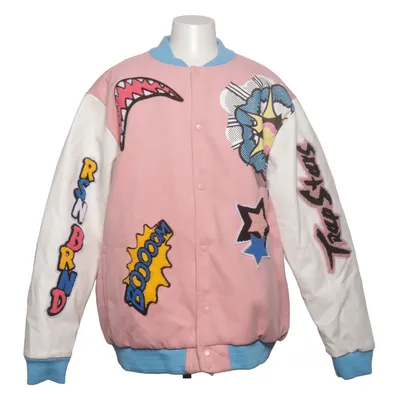 Collegejacka (Rosa, Vit, Blå) från Reason Polyester