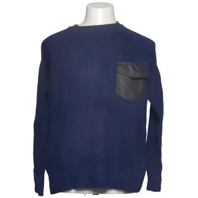 Trui (Blauw) van Alphatauri Merinowol, Polyester